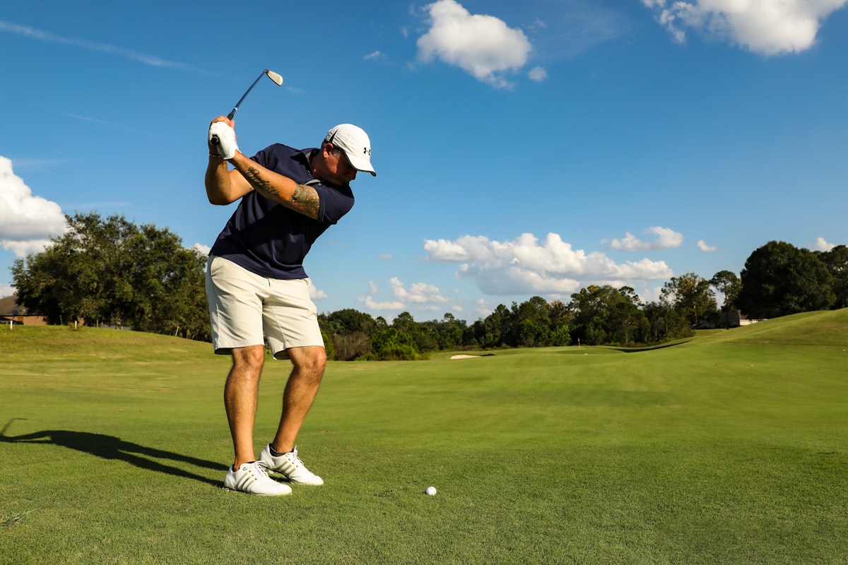 A green at IMG Golf Course